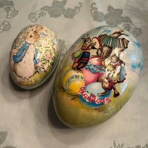 Papier-Mache Large Green Easter Eggs
